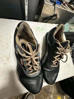 Reebok EasyTone Black and Tan Athletic Sneakers